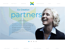Tablet Screenshot of cocreationpartners.com
